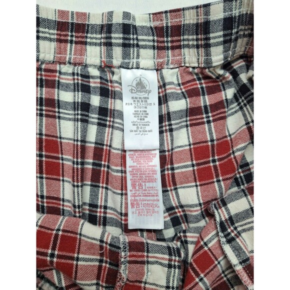 Disney Mickey Mouse Logo Plaid Pajama Draw String Pants Womens Size XXL - Picture 5 of 8